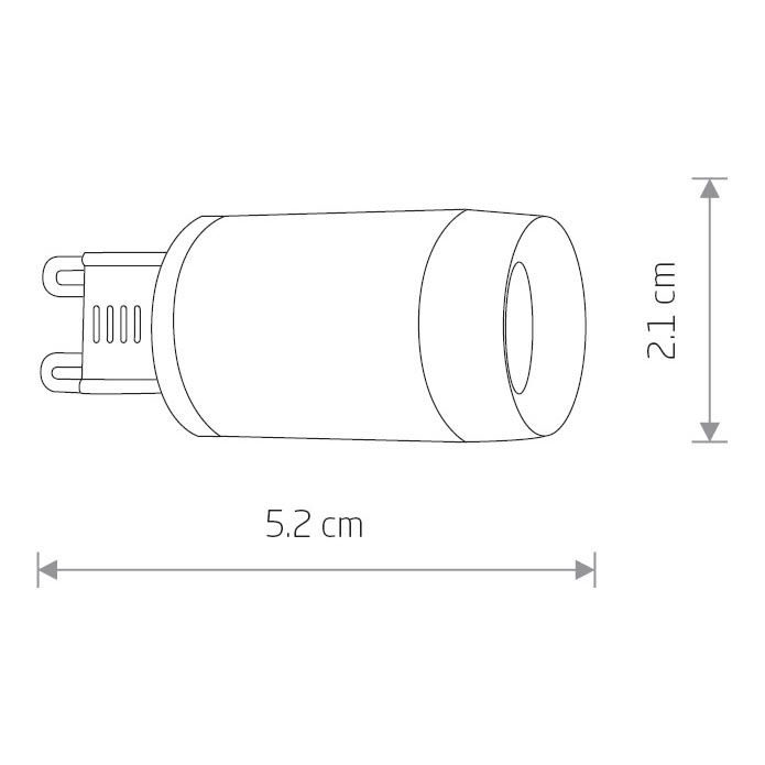Лампа светодиодная G9 3W 4000K прозрачная 8447 1