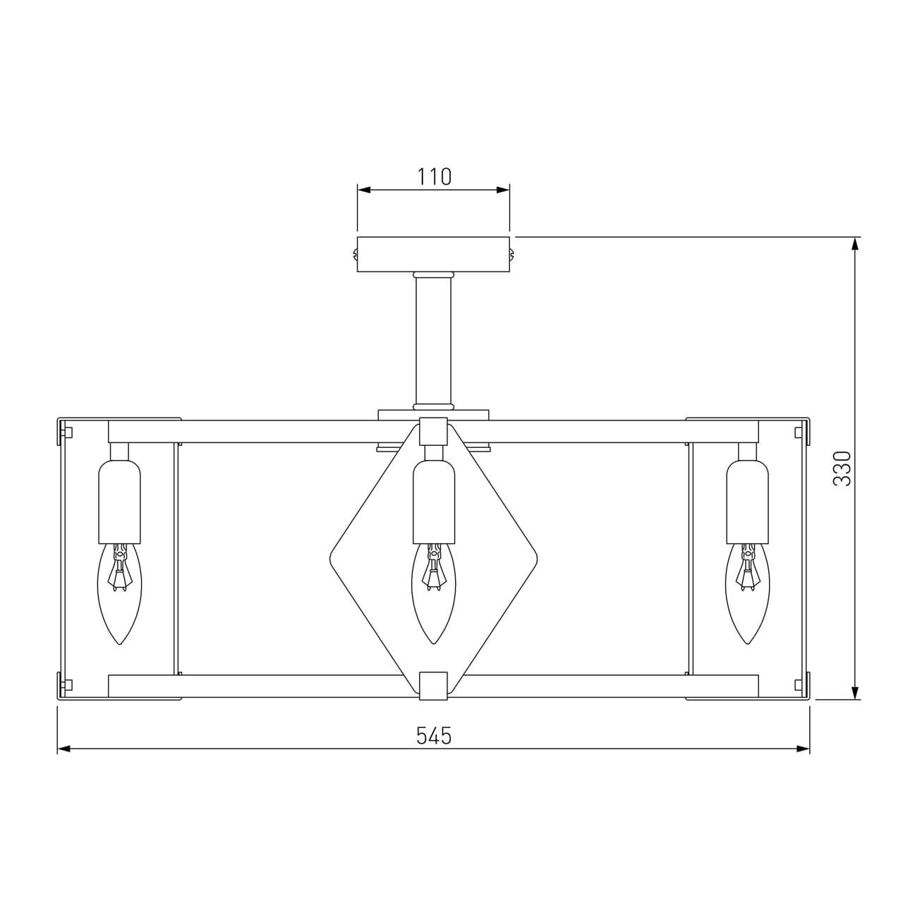Потолочная люстра Eurosvet Aragon 60126/5 черный Smart 2