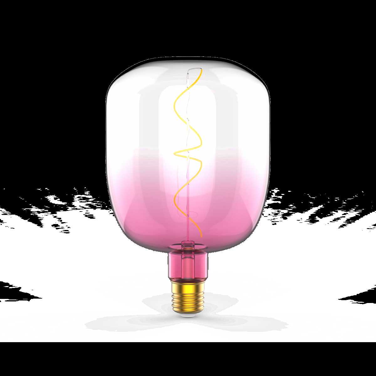 Лампа светодиодная филаментная Gauss E27 5W 1800K розовая 1010802105 5