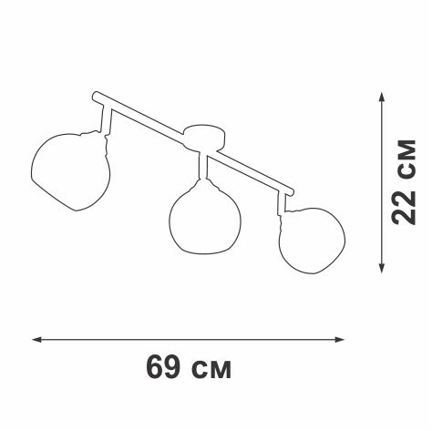 Потолочная люстра Vitaluce V4313-0/3PL изображение 3 Потолочная люстра Vitaluce V4313-0/3PL Фото № 3