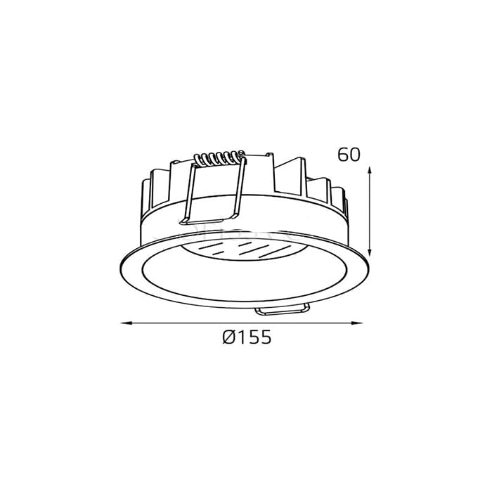 Встраиваемый светодиодный светильник Italline IT06-6013 white 4000K 1