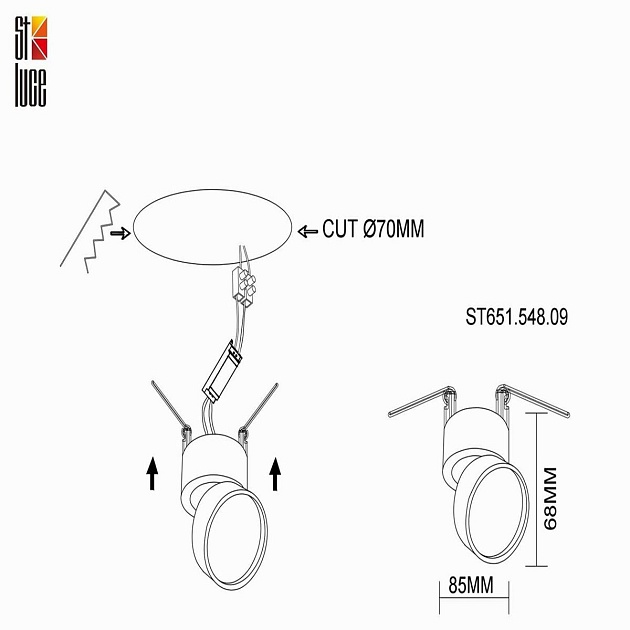 Встраиваемый светодиодный спот ST Luce ST651.548.09 изображение 2 Встраиваемый светодиодный спот ST Luce ST651.548.09 Фото № 2