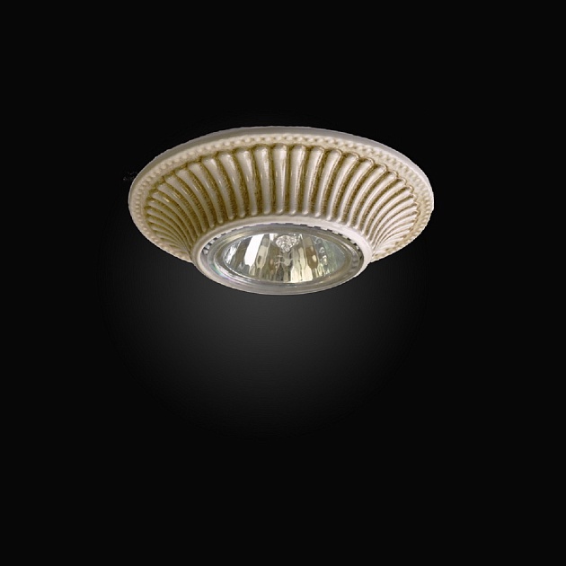 Встраиваемый светильник Reccagni Angelo Spot 1078 Bianco Antico Фото № 1
