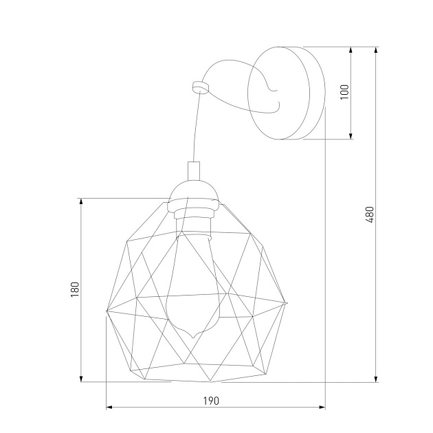 Настенный светильник TK Lighting 1735 Galaxy изображение 2 Настенный светильник TK Lighting 1735 Galaxy Фото № 2