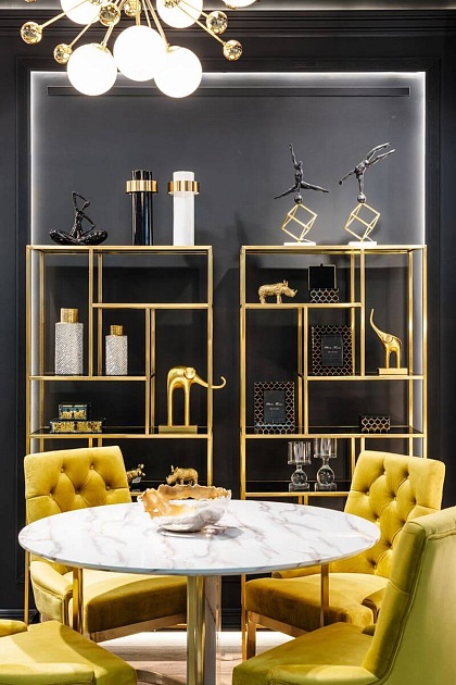 Стеллаж Garda Decor 46AS-SH1452-Gold изображение 6 Стеллаж Garda Decor 46AS-SH1452-Gold Фото № 6