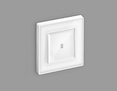 Комплект механизма 1-кл выключателя AMBRELLA VOLT с подсветкой 5600K ALFA Белый глянец QUANT (AP1020, VM101, G14W) 3