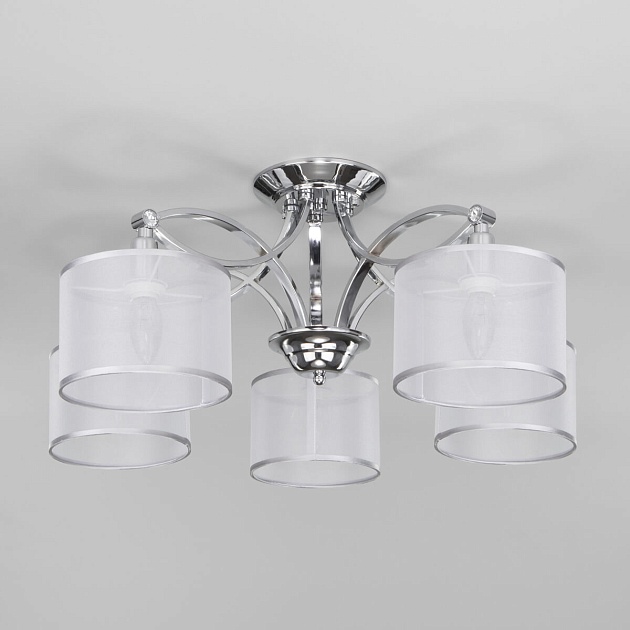 Потолочная люстра Eurosvet Fabiola 60124/5 хром Smart Фото № 4