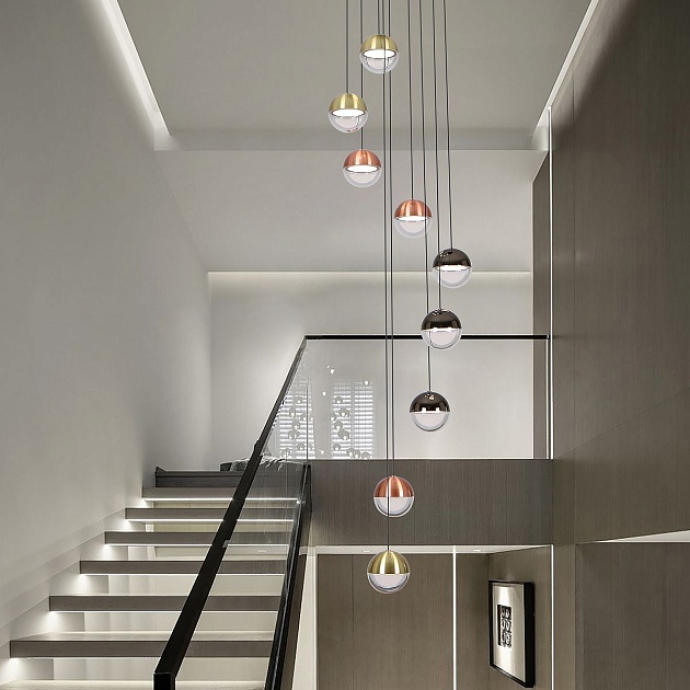 Подвесная светодиодная люстра Favourite Luna 4371-9P Фото № 9