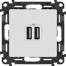 Розетка 2хUSB Legrand Valena Life 240V/5V 1500mA белая 753412