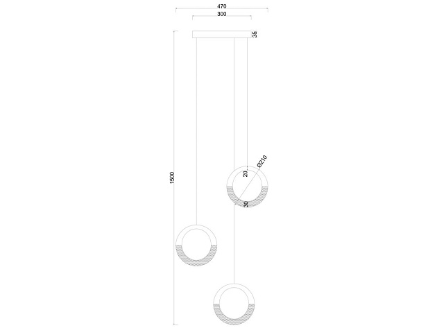Подвесная светодиодная люстра Arte Lamp Montana A7777SP-3GO изображение 2 Подвесная светодиодная люстра Arte Lamp Montana A7777SP-3GO Фото № 2