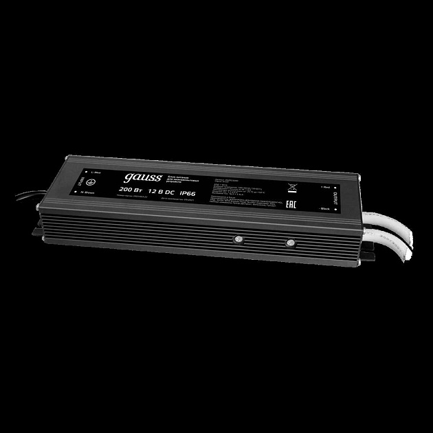 Блок питания Gauss 12V 200W IP66 20A 202023200 Фото № 1