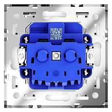 Розетка встраиваемая Voltum S70 с заземлением, защитными шторками и крышкой 16А, (белый глянцевый) VLS040301 5