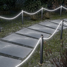 Светодиодный неон Apeyron 220В, 6Вт/м, 300лм/м, 6500К (х/б), smd 2835, 144д/м, круглый, d=14мм, 50м, IP66 17-59 5