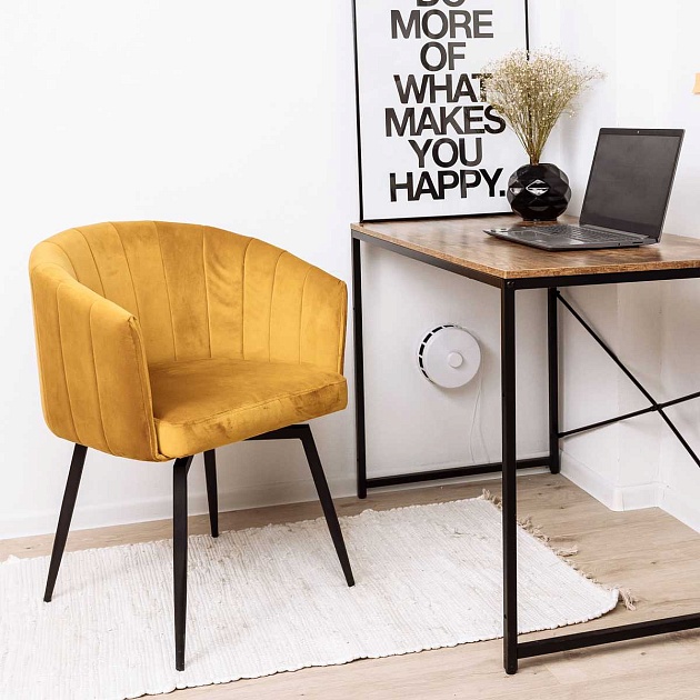 Поворотное кресло AksHome Melon карри, велюр 79678 изображение 7 Поворотное кресло AksHome Melon карри, велюр 79678 Фото № 7