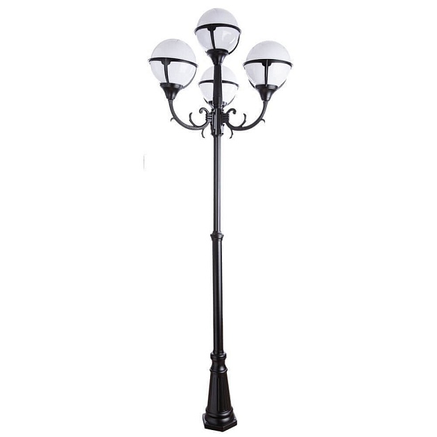 Садово-парковый светильник Arte Lamp Monaco A1497PA-4BK изображение 1 Садово-парковый светильник Arte Lamp Monaco A1497PA-4BK Фото № 1