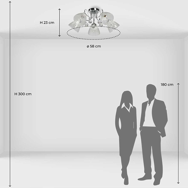 Люстра потолочная De City Блеск 315016305 Фото № 8