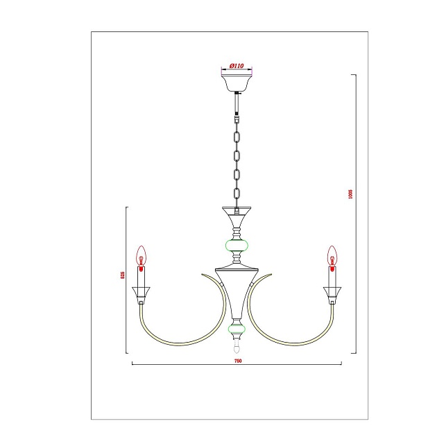 Подвесная люстра Arte Lamp Collinetta A4094LM-8WH Фото № 2