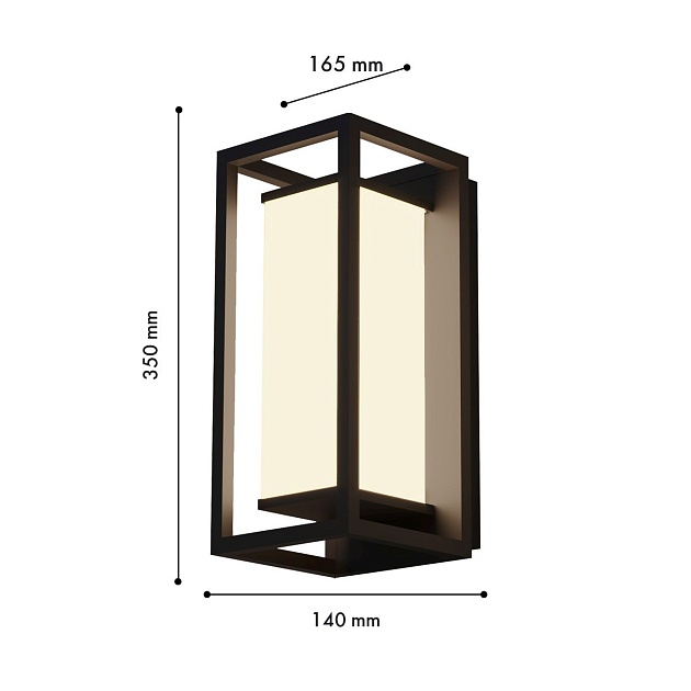 Уличный настенный светодиодный светильник Favourite Barer 4385-1W изображение 2 Уличный настенный светодиодный светильник Favourite Barer 4385-1W Фото № 2
