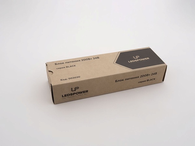 Блок питания LEDS POWER 200Вт 24В BLACK 003030 изображение 1 Блок питания LEDS POWER 200Вт 24В BLACK 003030 Фото № 1