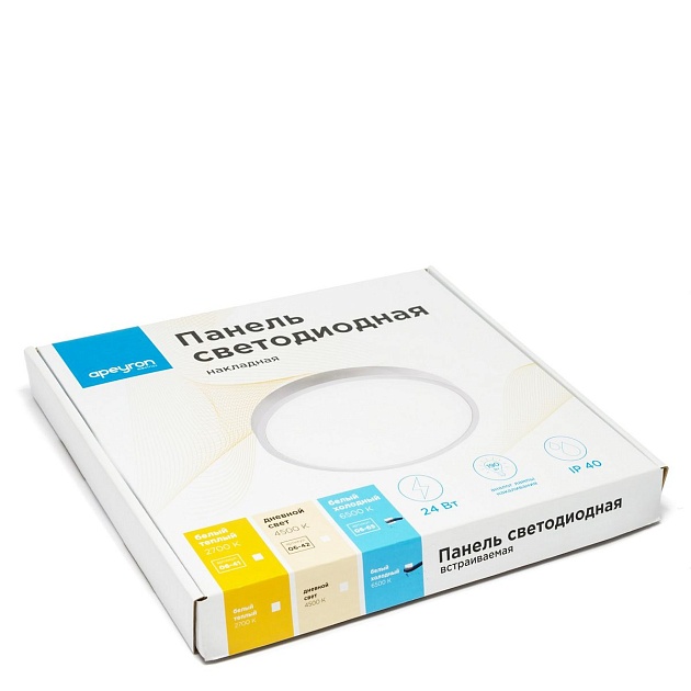 Накладная светодиодная панель Apeyron 06-65 изображение 4 Накладная светодиодная панель Apeyron 06-65 Фото № 4