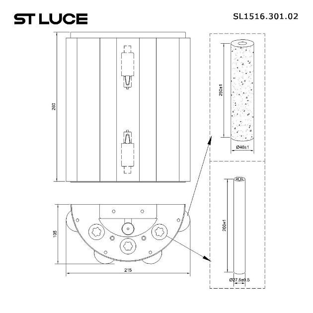 Настенный светильник ST Luce Delight SL1516.301.02 Фото № 2