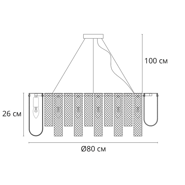 Подвесная люстра Arte Lamp Denebola A4074LM-14CC изображение 2 Подвесная люстра Arte Lamp Denebola A4074LM-14CC Фото № 2
