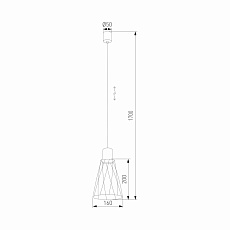 Подвесной светильник TK Lighting 10155 Modesto 1