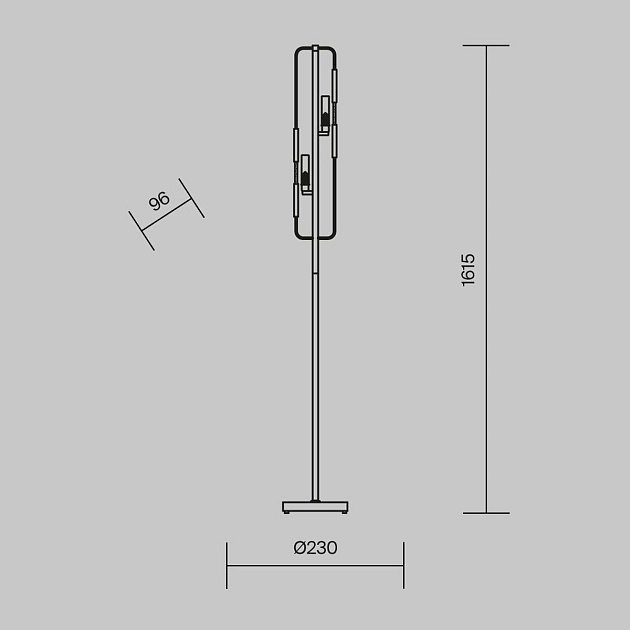 Торшер Maytoni Marmo MOD099FL-02G изображение 3 Торшер Maytoni Marmo MOD099FL-02G Фото № 3