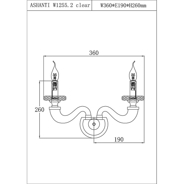 Бра Lucia Tucci Ashanti W1255.2 clear Фото № 2