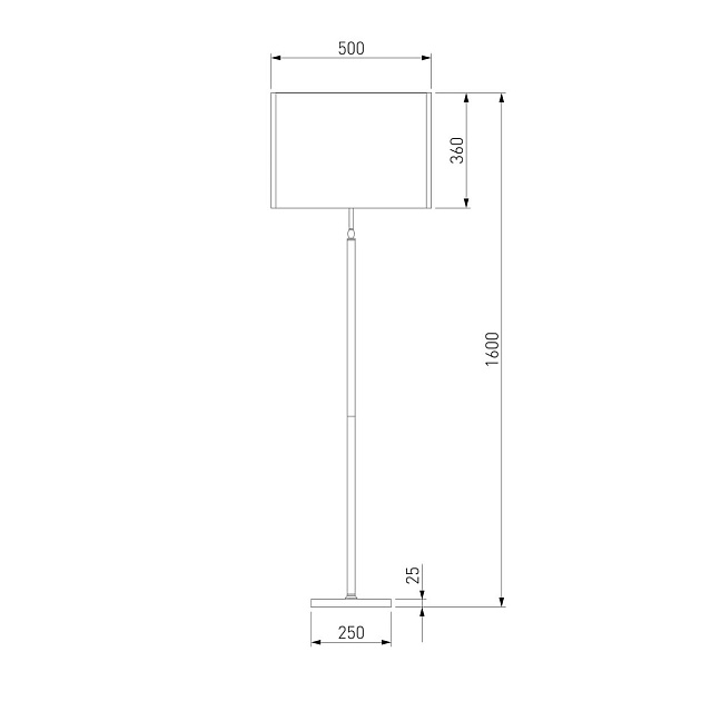 Торшер Eurosvet Notturno 01163/1 черный Фото № 2