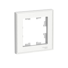 Рамка 1-постовая Systeme Electric AtlasDesign Art белая ATN200101