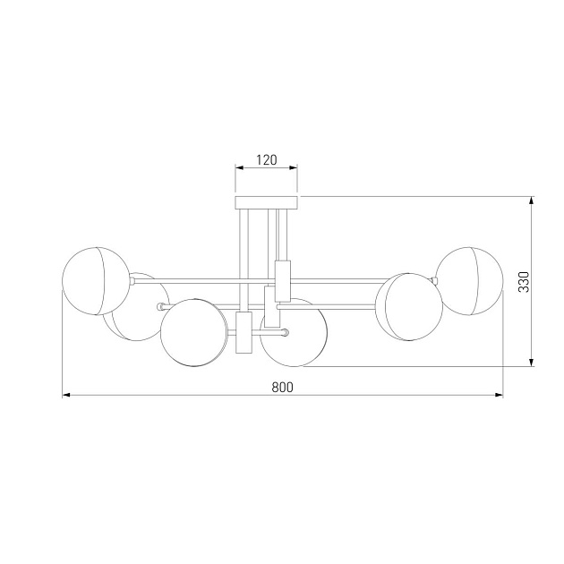 Потолочная люстра Eurosvet Nuvola 70129/6 хром изображение 2 Потолочная люстра Eurosvet Nuvola 70129/6 хром Фото № 2