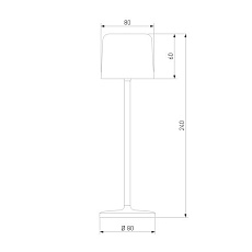 Уличный светодиодный светильник Elektrostandard Bitty бежевый TL70260 a069003 1