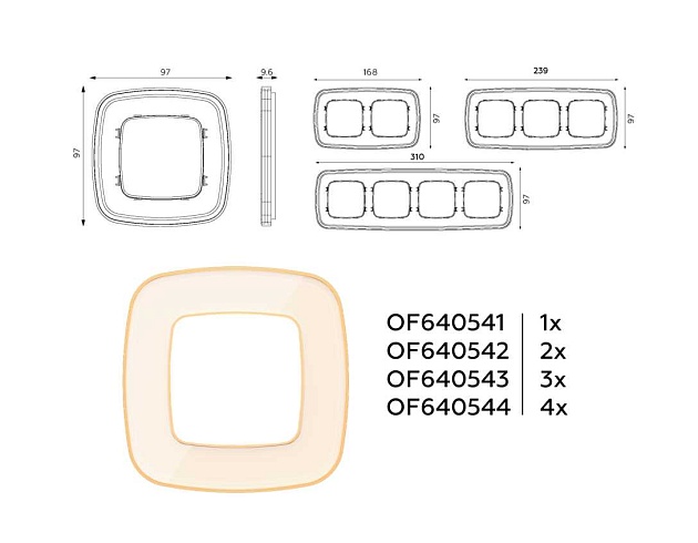 Рамка AMBRELLA VOLT OF640341 Фото № 2