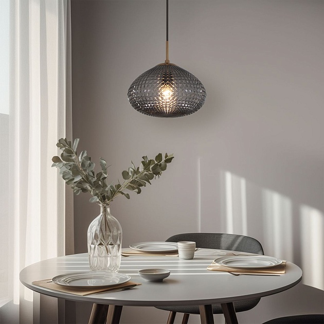 Подвесной светильник Eurosvet Gem 50263/1 темно-серый изображение 6 Подвесной светильник Eurosvet Gem 50263/1 темно-серый Фото № 6