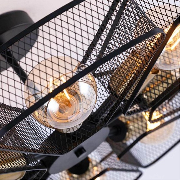 Потолочная люстра Arte Lamp Maasym A7044PL-8BK Фото № 3