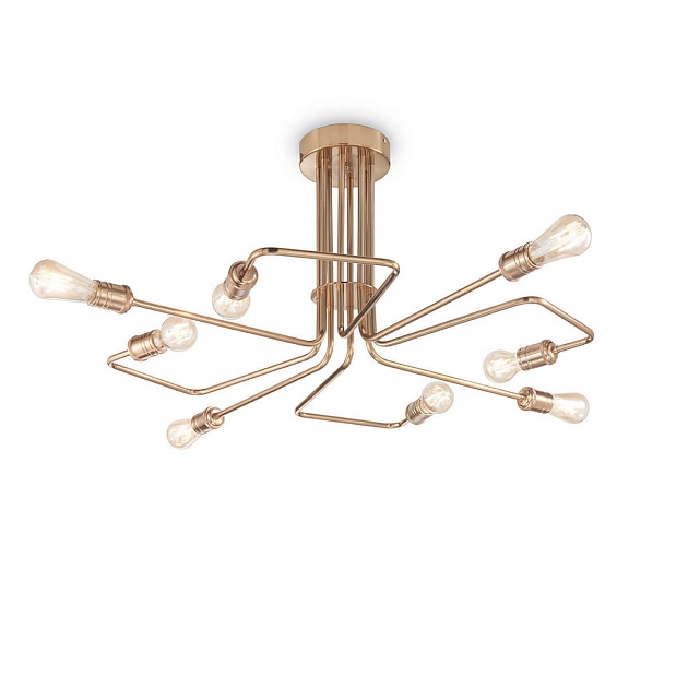 Потолочная люстра Ideal Lux Triumph Pl8 Ottone Antico 160313 изображение 1 Потолочная люстра Ideal Lux Triumph Pl8 Ottone Antico 160313 Фото № 1
