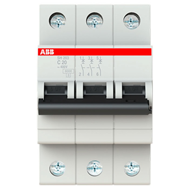 Автоматический выключатель 3-полюсной SH203 C 20 2CDS213001R0204 изображение 1 Автоматический выключатель 3-полюсной SH203 C 20 2CDS213001R0204 Фото № 1
