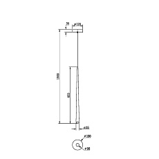 Подвесной светодиодный светильник Maytoni Cascade MOD132PL-L6BK 2