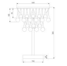 Настольная лампа Bogates Gutta 01126/1 a068864 1