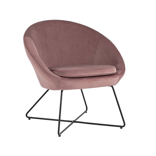 Кресло Stool Group Колумбия велюр пыльно-розовый DOUMBIA HLR-34 изображение 1 Кресло Stool Group Колумбия велюр пыльно-розовый DOUMBIA HLR-34 Фото № 1