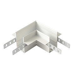 Соединитель для магнитного встраиваемого шинопровода для ГКЛ12,5 мм угловой Crystal Lux CLT 0.223 11 WH