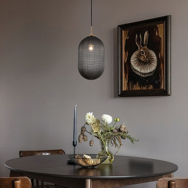 Подвесной светильник Eurosvet Gem 50261/1 темно-серый Фото № 6