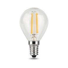 Лампа светодиодная филаментная Gauss E14 11W 4100К прозрачная 105801211 2
