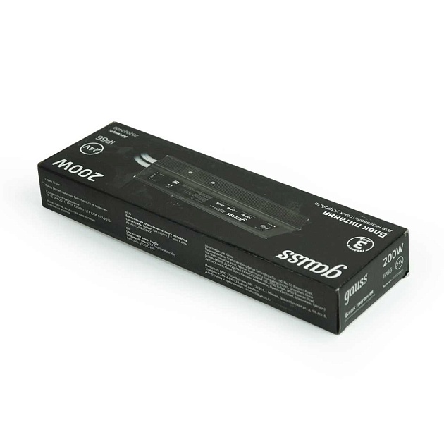 Блок питания Gauss 200W 24V IP66 202022400 изображение 4 Блок питания Gauss 200W 24V IP66 202022400 Фото № 4