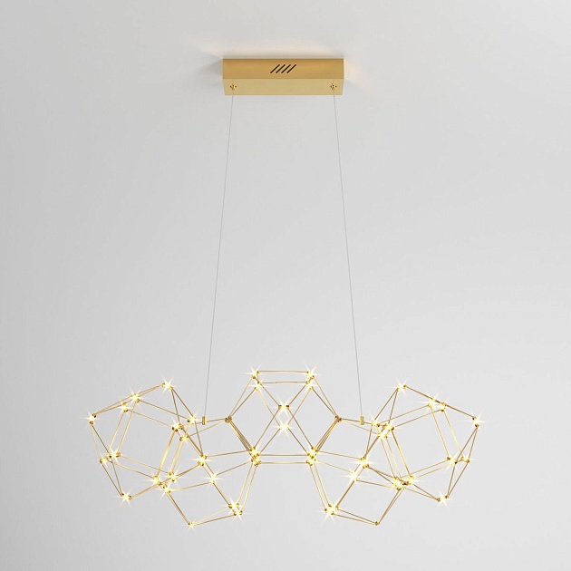 Подвесной светодиодный светильник Eurosvet Uma 90168/5 медь Фото № 1