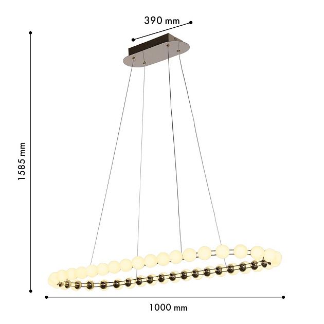 Подвесной светодиодный светильник Favourite Helmet 4590-10P изображение 2 Подвесной светодиодный светильник Favourite Helmet 4590-10P Фото № 2