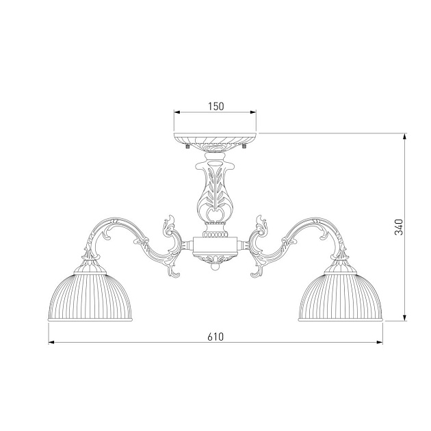 Потолочная люстра Eurosvet Caldera 60106/5 античная бронза Фото № 2