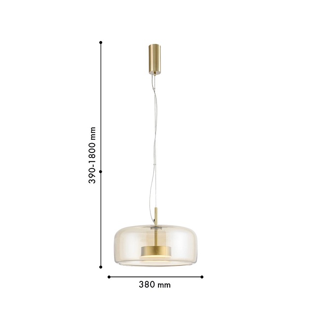 Подвесной светодиодный светильник Favourite Reflex 4235-2P изображение 2 Подвесной светодиодный светильник Favourite Reflex 4235-2P Фото № 2