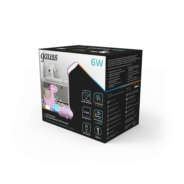 Настольная светодиодная лампа Gauss GT7014 изображение 6 Настольная светодиодная лампа Gauss GT7014 Фото № 6